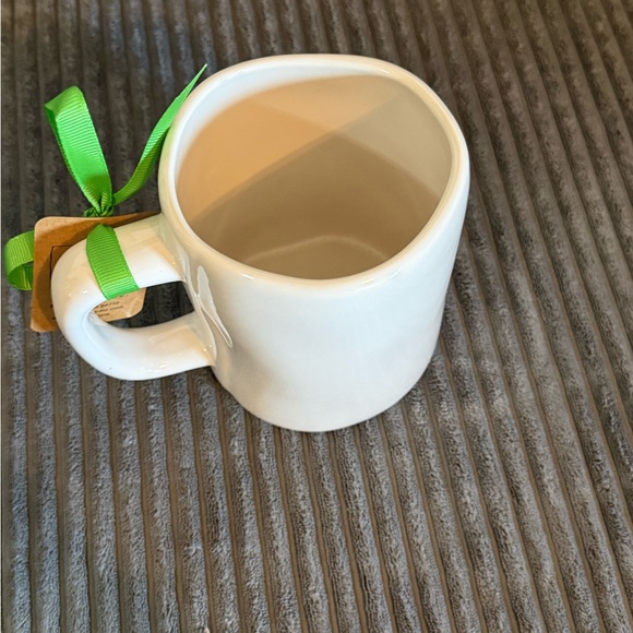 Rae Dunn Lucky Mug - White with Green Shamrock - Picture 4 of 5